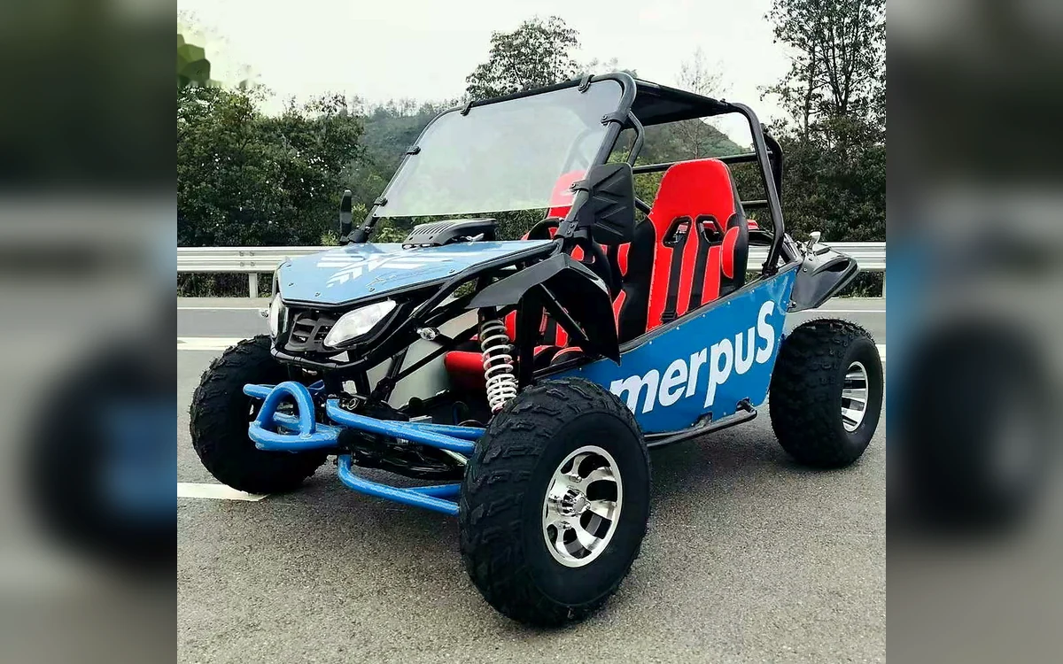 200cc Multi-Color Go-Kart angle 2
