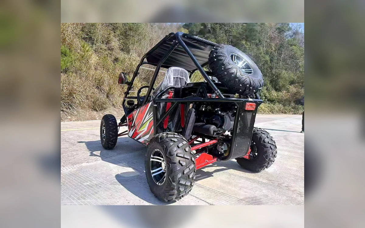 200cc Multi-Color Go-Kart angle 4