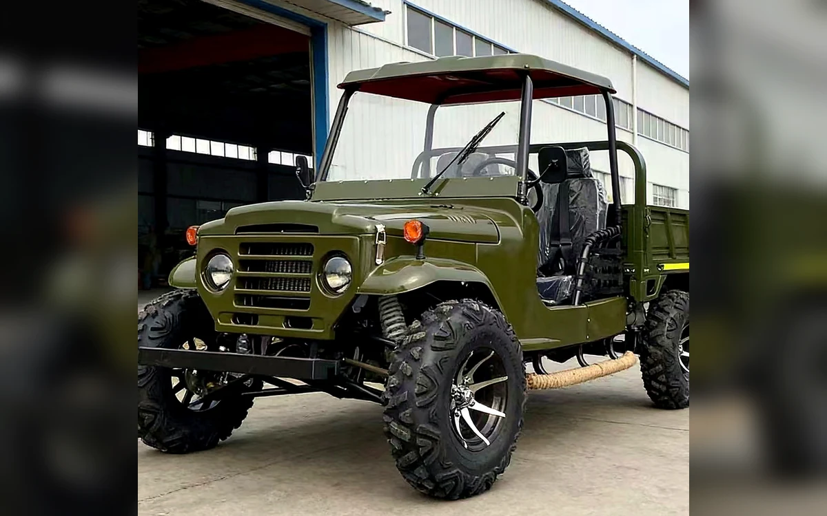 Army Green Trailer Jeep